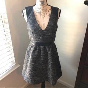 H&M dress with faux leather accents